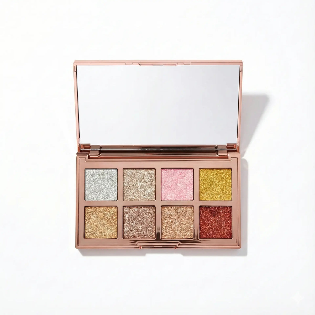 Pro Luxe Radiance Glitter Eyeshadow Palette – 8 Shades